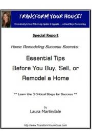 Home Remodeling Success Secrets:  Essential Tips Before You Buy, Sell or Remodel