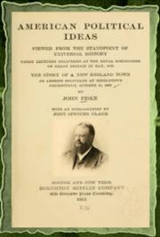 American political ideas viewed from the standpoint of universal history (1885)