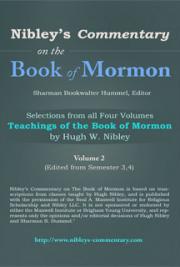 Nibley's Commentary on the Book of Mormon, Volume 2