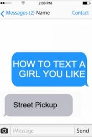 How to Text a Girl You Like by Street Pickup — book cover